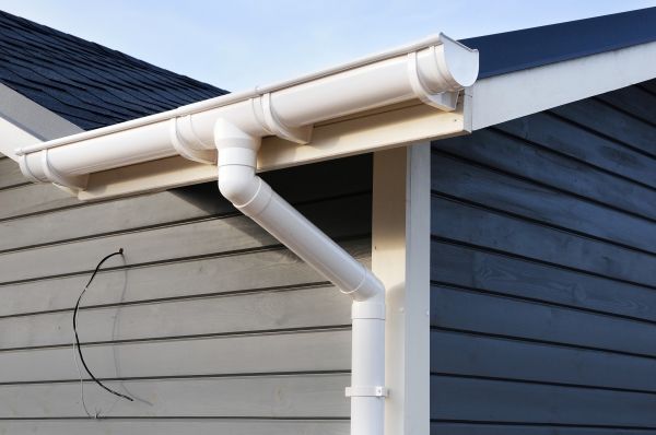 PVC Rain Gutter Installation in Troy