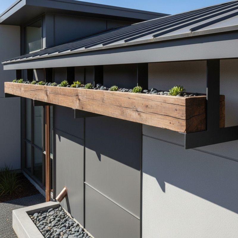 Wooden Gutter Replacement detail